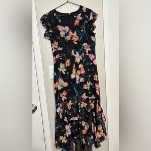 Tommy Hilfiger Floral Black Dress